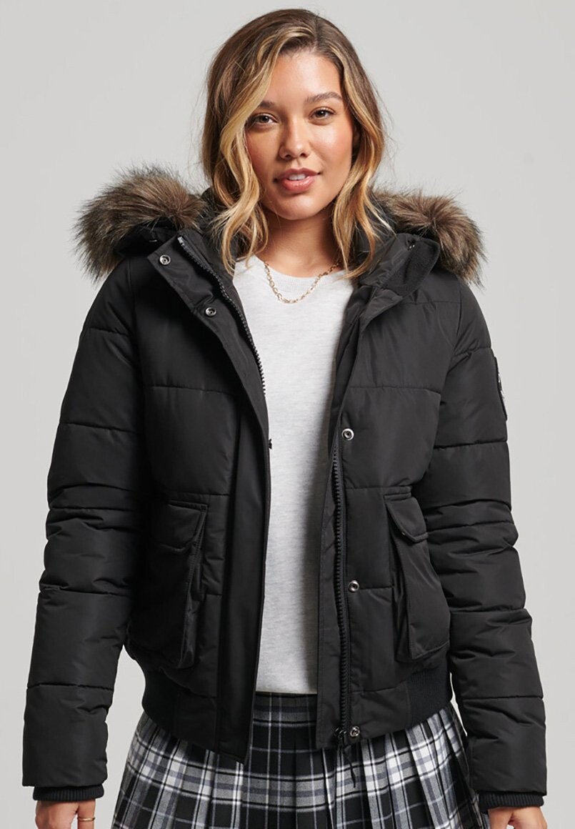 

Куртка зимняя Superdry, черный