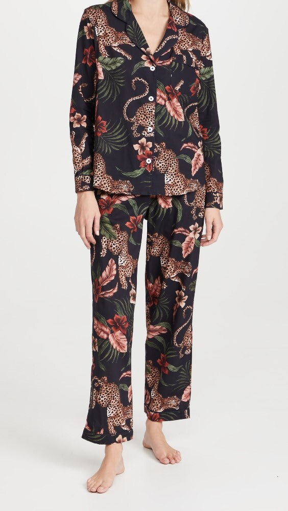 

Пижамный комплект Desmond & Dempsey Women's Long Soleia, нави