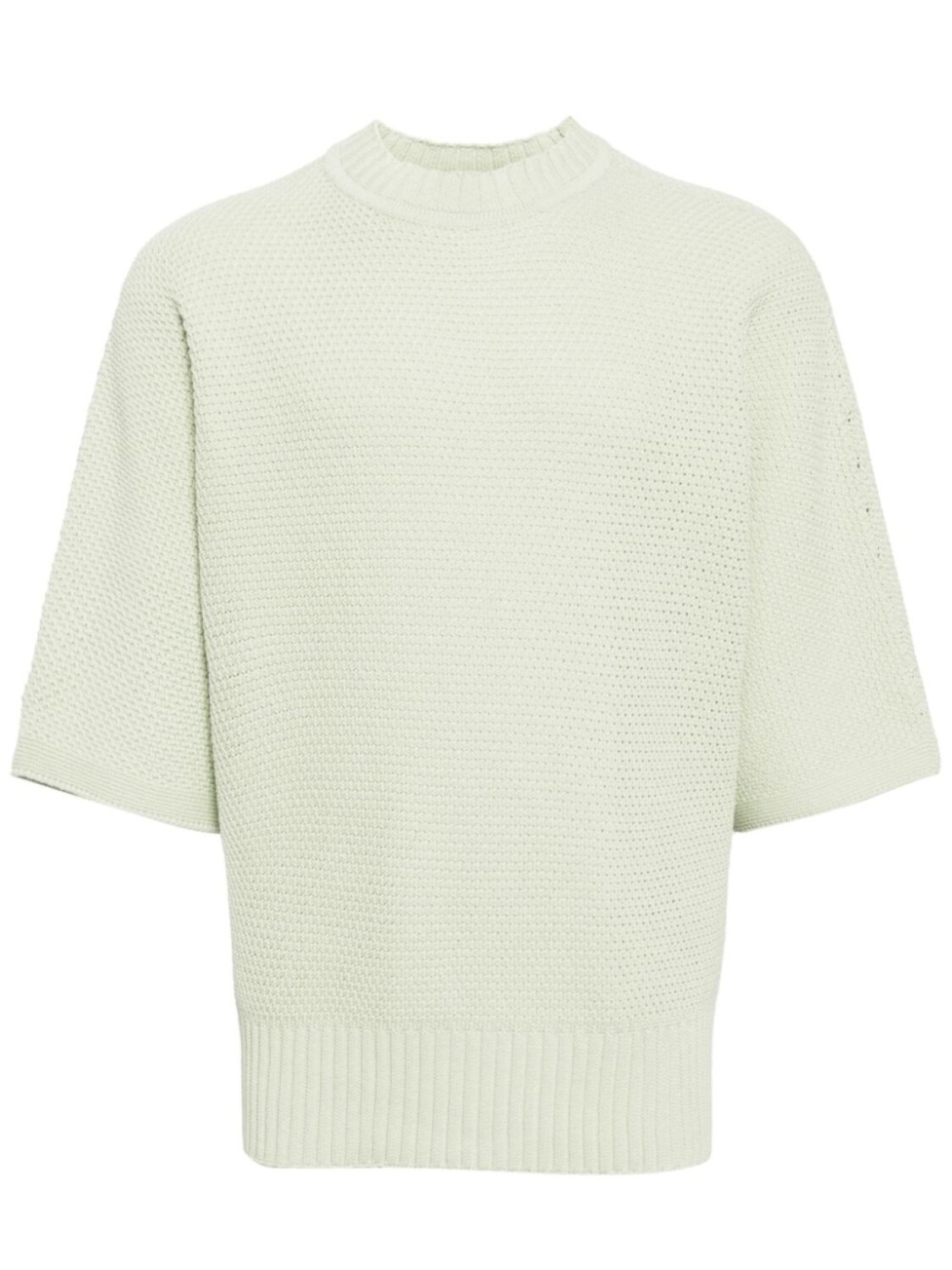 

Футболка крупной вязки с высоким воротником Homme Plissé Issey Miyake, зеленый