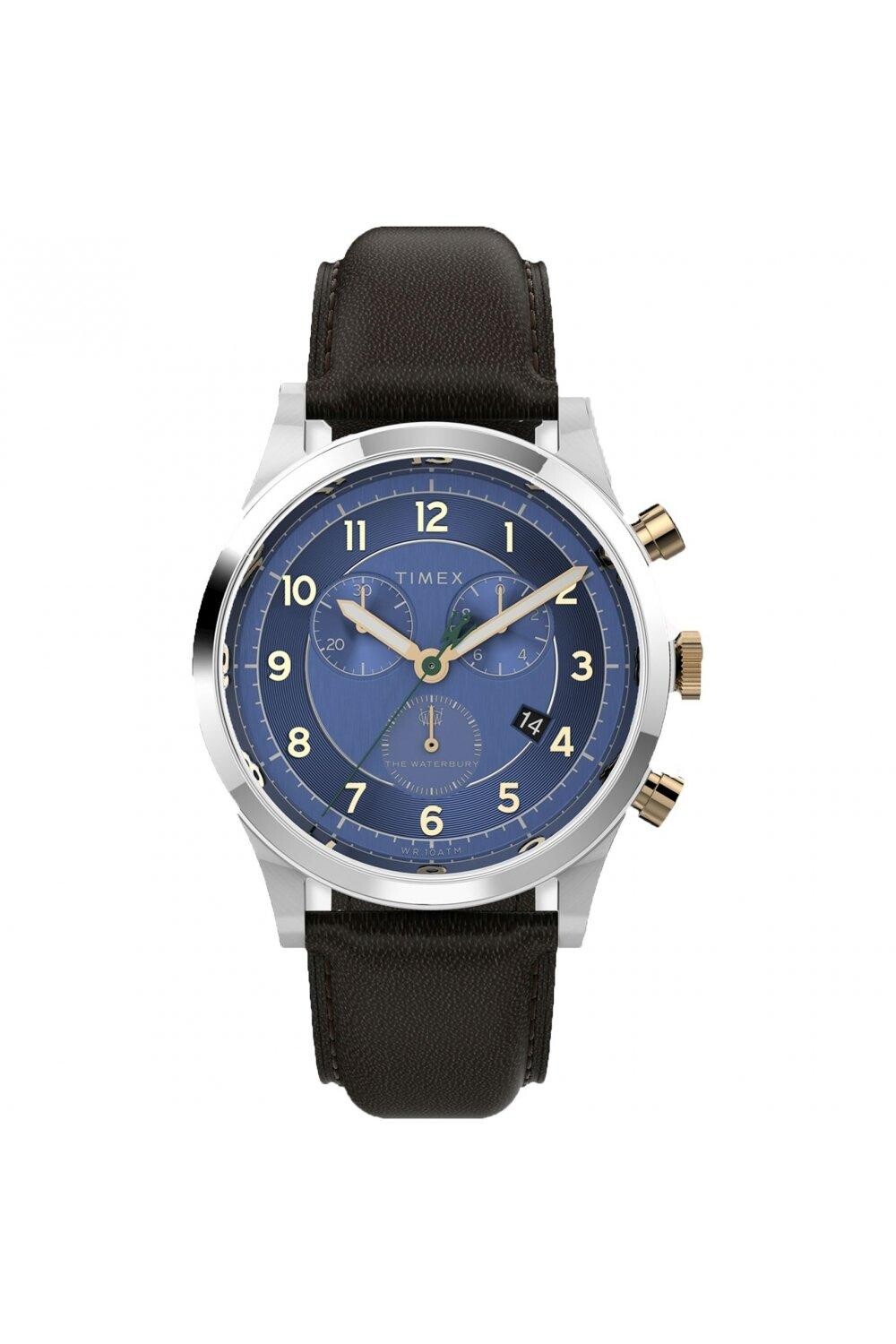 

Классические кварцевые часы из нержавеющей стали — Tw2V28600 Timex, синий