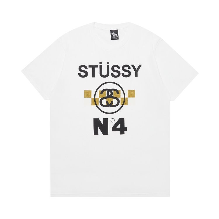 

Футболка Stussy No.4 Check 'White', белый