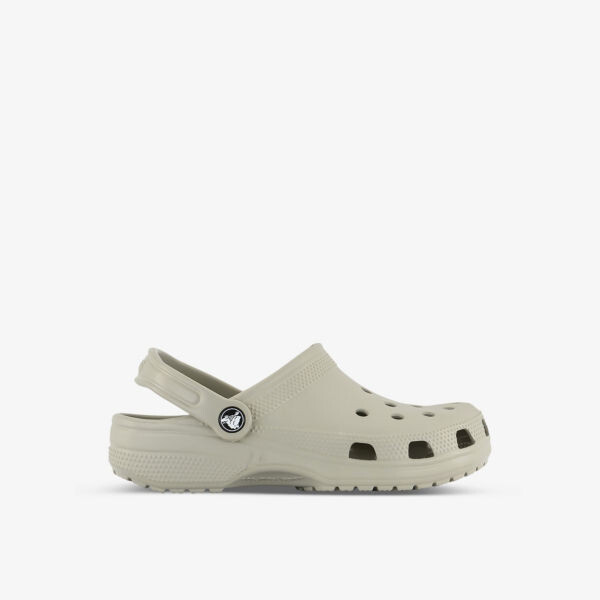 

Классические резиновые сабо с фирменным тиснением Crocs, цвет elephant