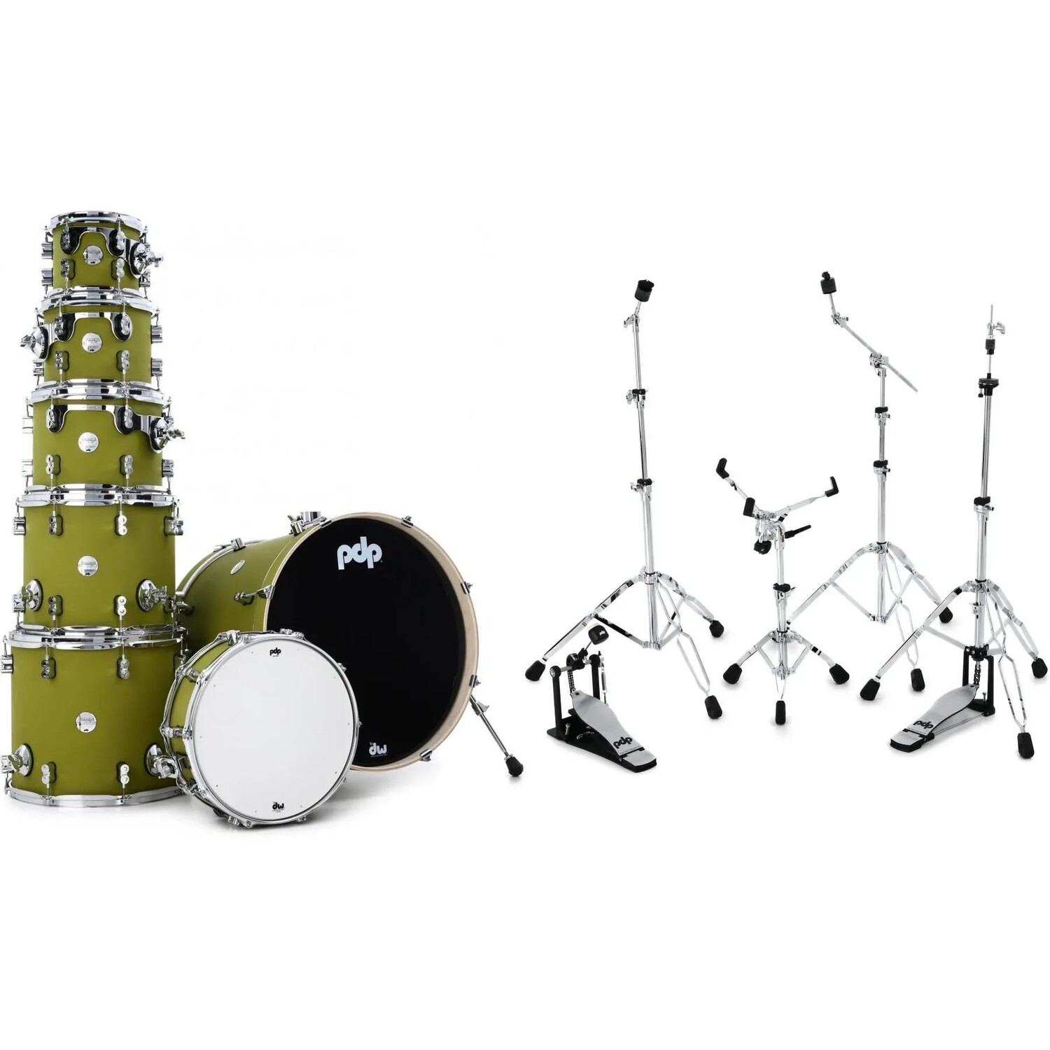 

PDP Concept Maple, набор из 7 частей и комплект оборудования — Satin Olive