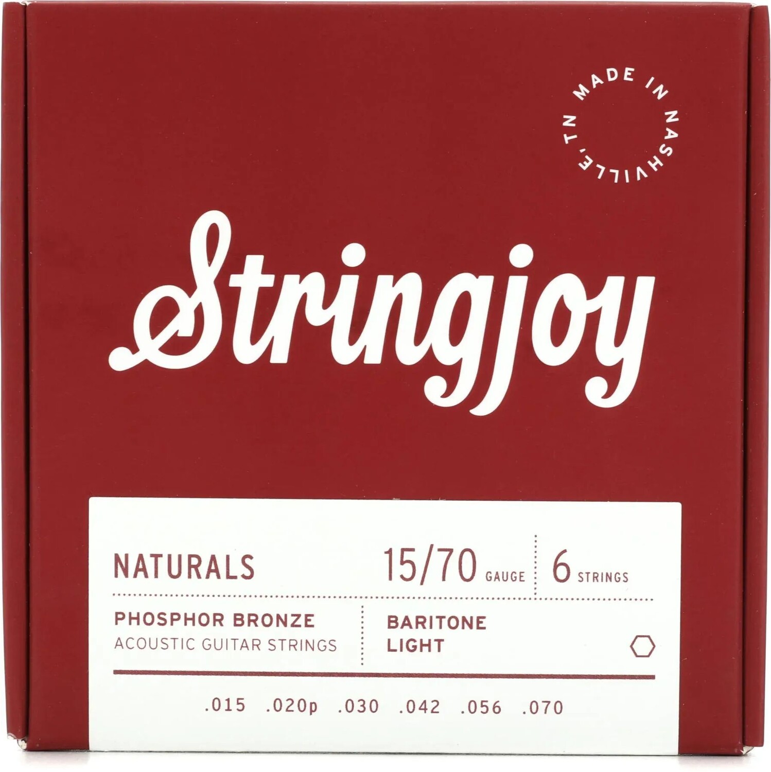 

Stringjoy Naturals Струны для акустической гитары с баритоном и фосфорной бронзой — легкий калибр (.015–.070)