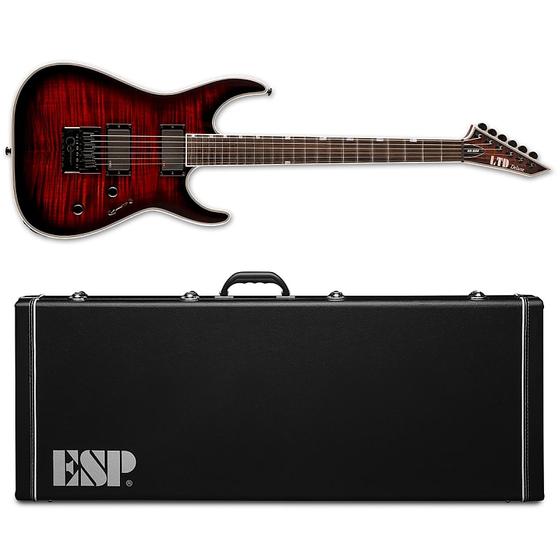 Электрогитара ESP LTD MH-1000 Evertune FM Dark Brown Sunburst Electric Guitar + ESP Hard Case