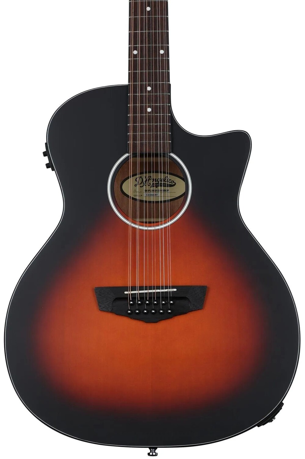 

12-струнная акусто-электрическая гитара D'Angelico Premier Fulton LS - Satin Vintage Sunburst