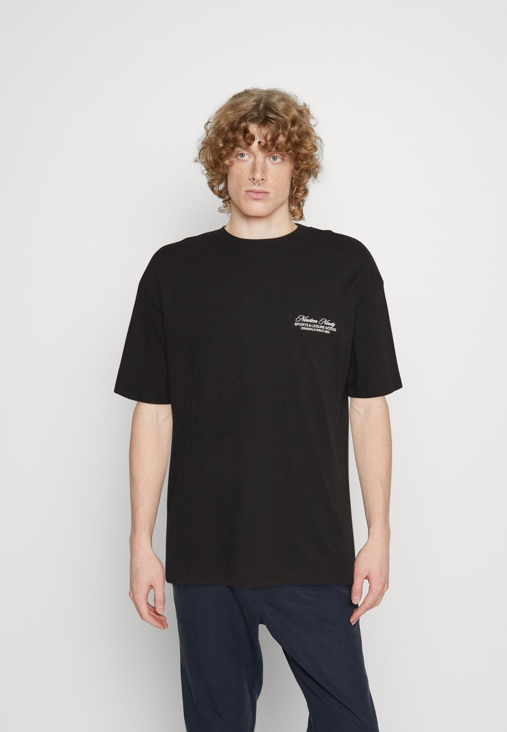 

Футболка с принтом Jack & Jones, черный/зеленый