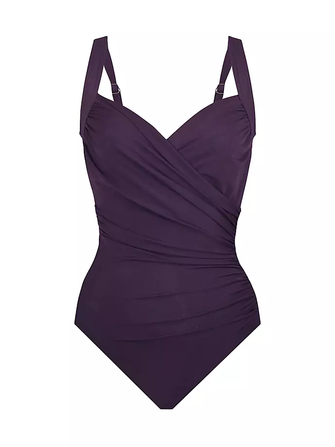 

Сплошной купальник Sanibel со сборками DDD Styles Miraclesuit Swim, фиолетовый