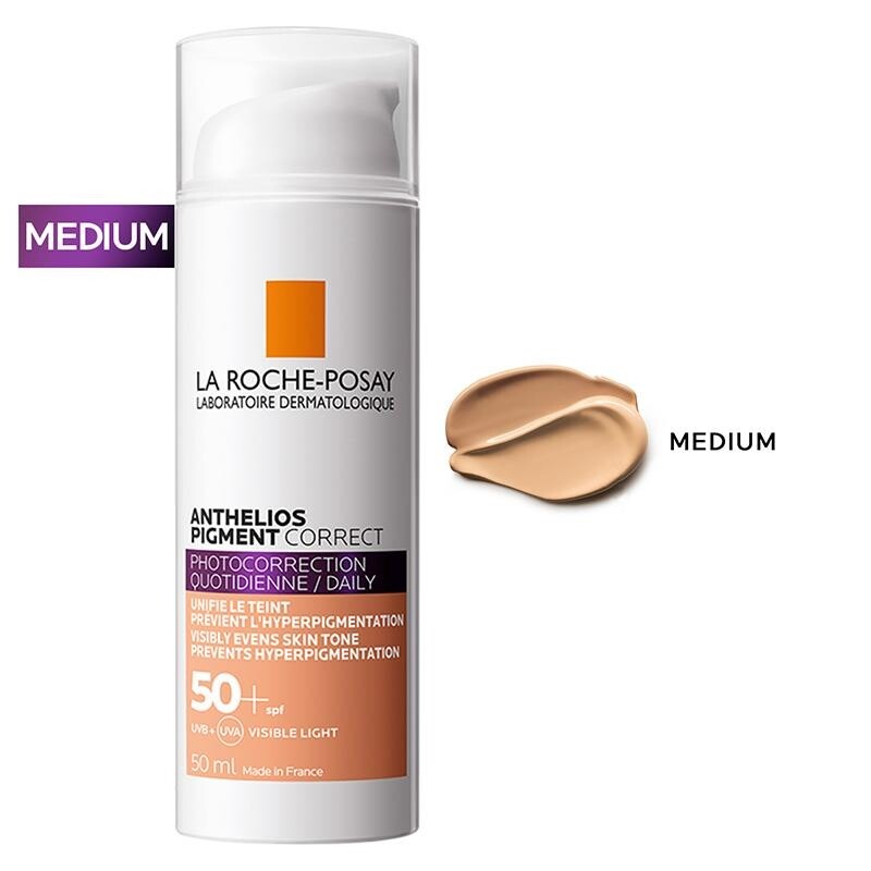 

La Roche Posay Anthelios Pigment Correct Солнцезащитный крем SPF50+ 50 мл Medium
