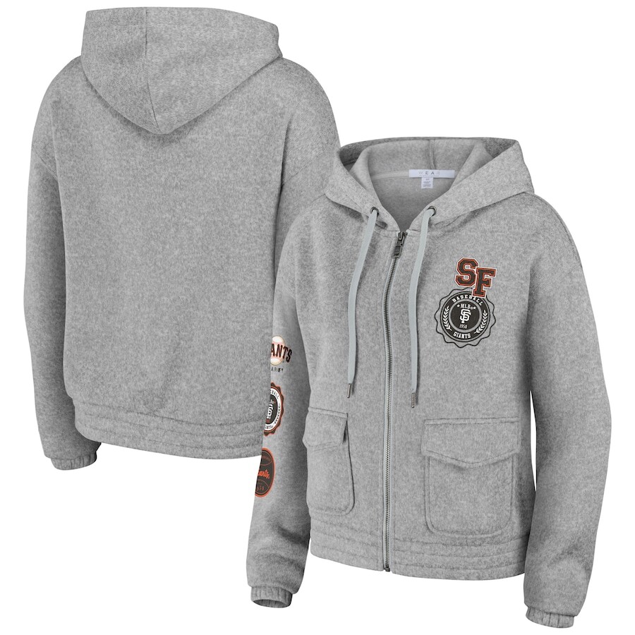 

Толстовка на молнии WEAR by Erin Andrews San Francisco Giants, серый