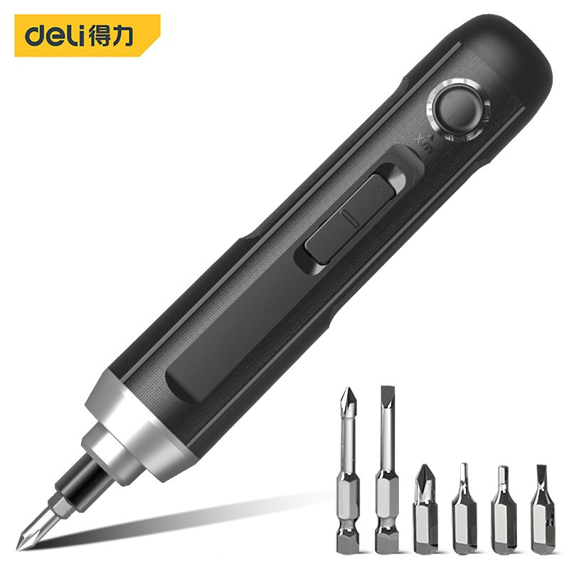 Deli Deli Pen Type 3,6V Беспроводная литиевая электрическая отвертка Перезаряжаемая отвертка с подсветкой DL667001B