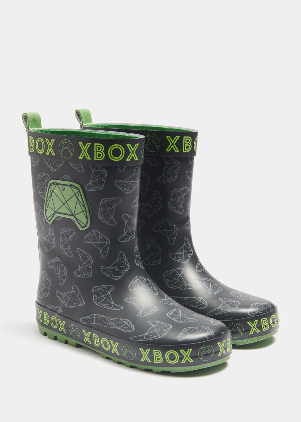 

Детские черные резиновые резиновые сапоги Xbox (до 10 лет – от 4 лет)
