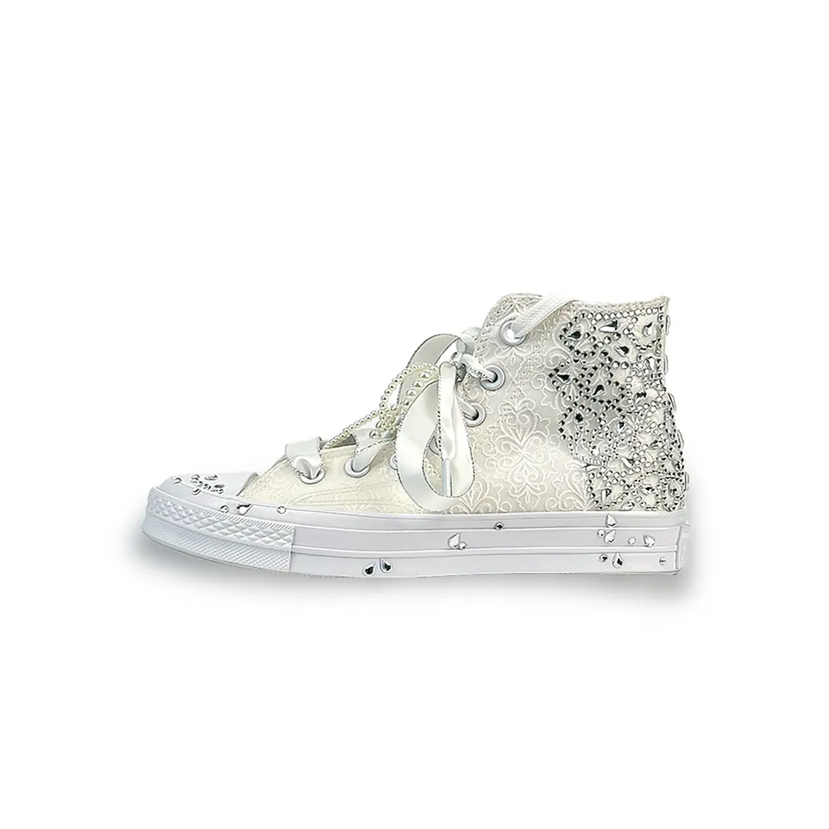 

1970-е годы. Кеды унисекс с высоким берцем, белые. Converse