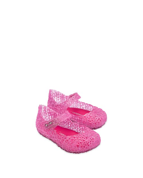 цена Туфли на плоской подошве Мэри Джейн с блестками и зигзагом Minicampap для девочек — для малышей Mini Melissa, цвет Pink
