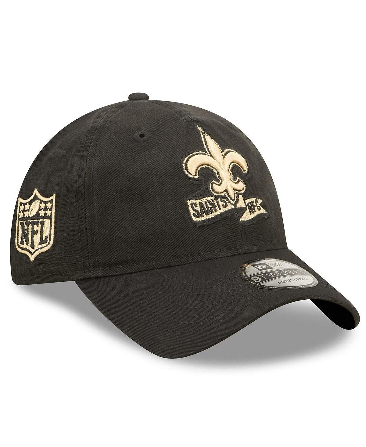 

Мужская черная кепка New Orleans Saints 2022 с регулируемой боковой линией 9TWENTY New Era