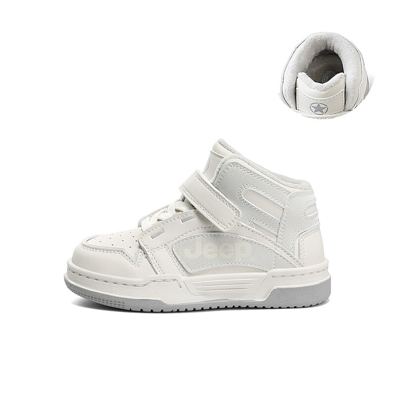

Кроссовки Jeep Kids Skateboarding Shoes Kids High-top White, белый