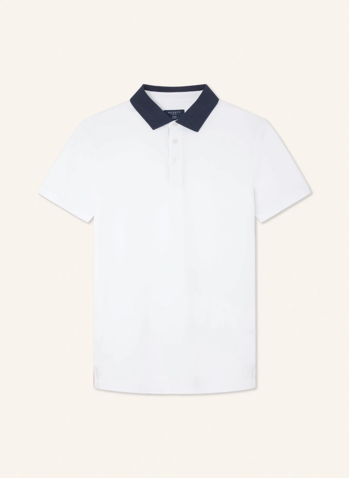 

Рубашка-поло selvedge placket Hackett London, белый