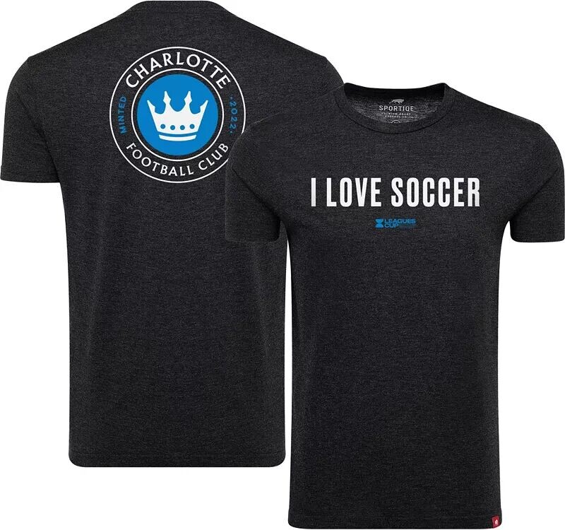 

Темно-синяя футболка Sportiqe Charlotte FC Leagues Cup I Love Soccer