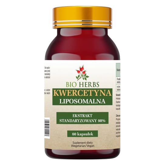 

Bio Herbs, Стандартизированный экстракт липосомального кверцетина 98%, 60 шт.