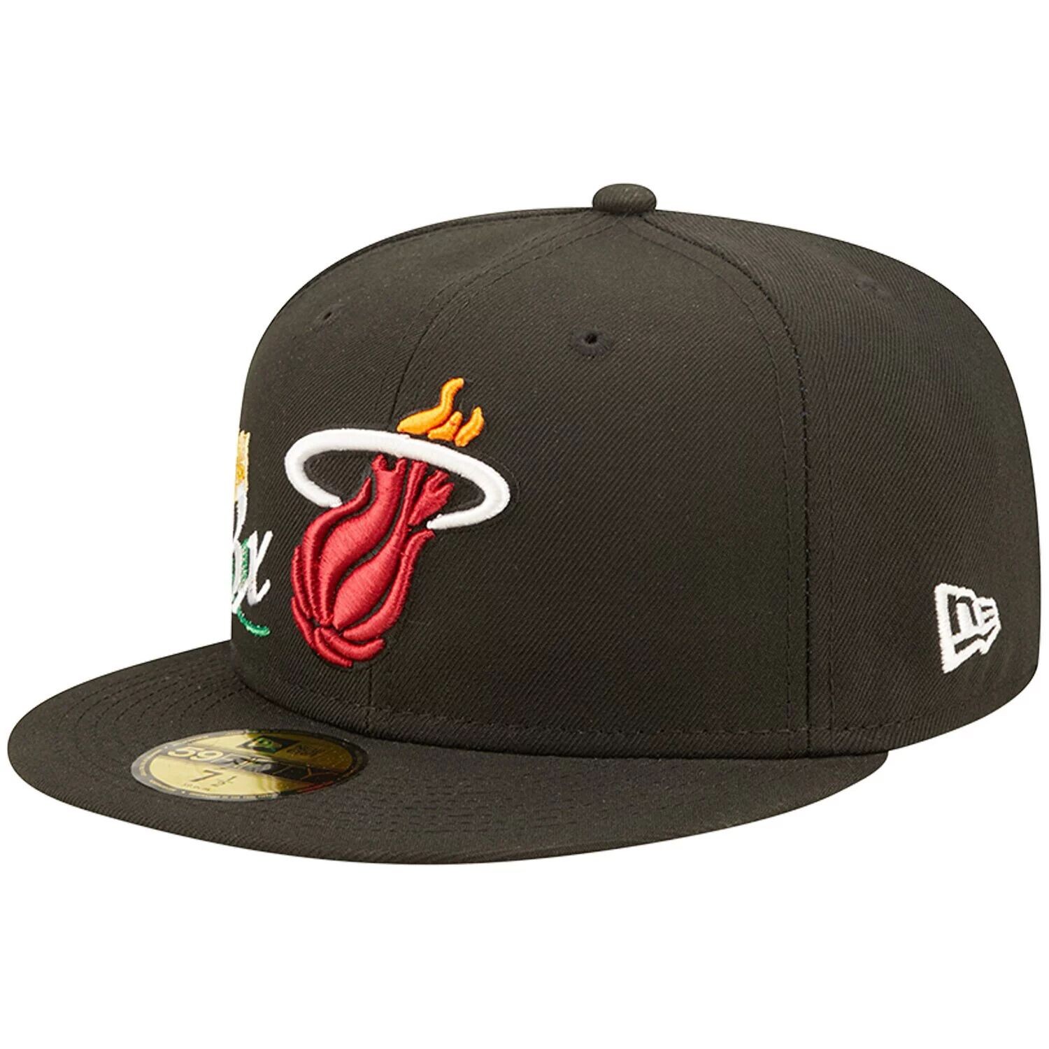 

Мужская облегающая шляпа New Era Miami Heat 3x NBA Finals Champions Crown 59FIFTY, черная