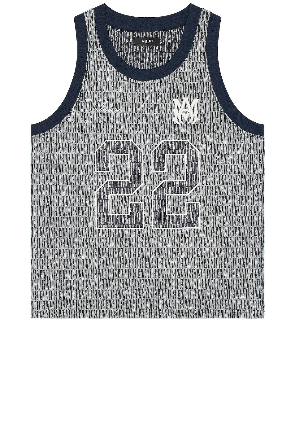 

Майка Amiri Denim Basketball Jersey, цвет Washed Indigo