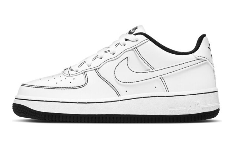 

Nike Air Force 1 '07 Low GS Контрастная строчка — белый черный
