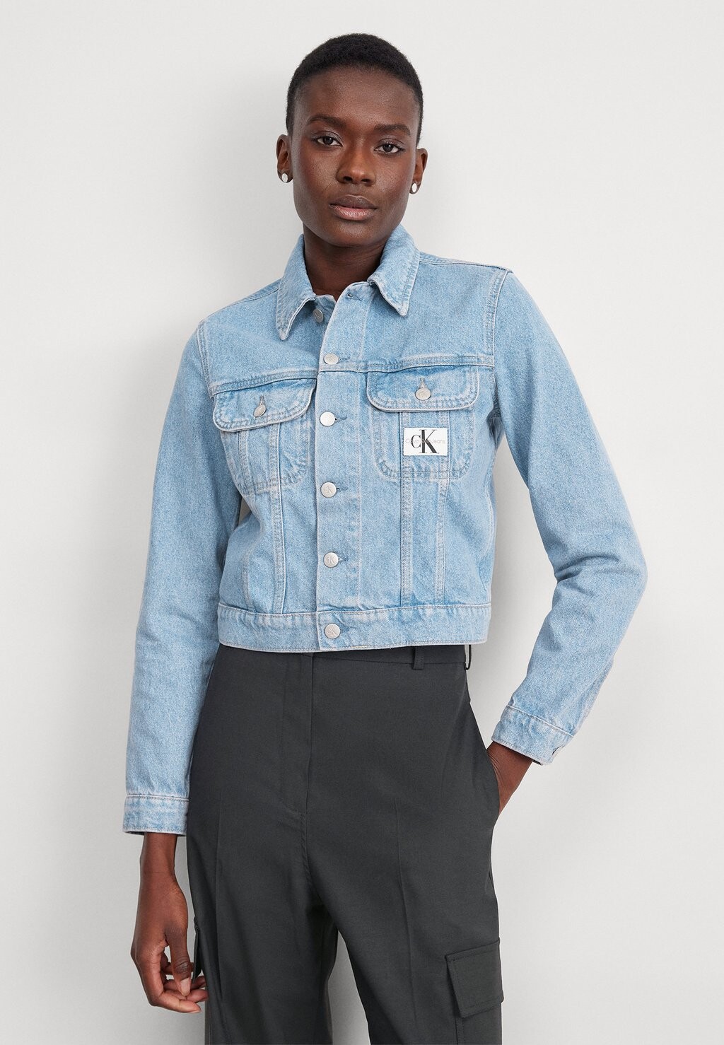 

Джинсовая куртка Cropped 90S Jacket Calvin Klein Jeans, цвет denim light