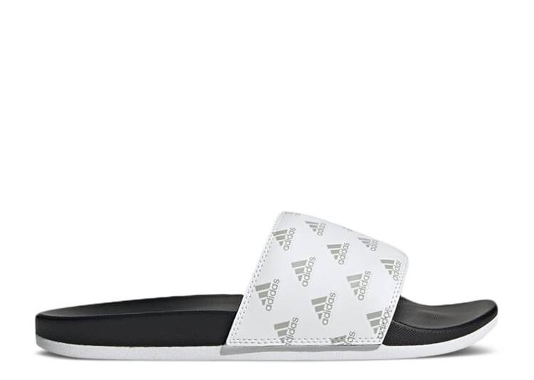 

Кроссовки Adidas ADILETTE COMFORT SLIDE 'REPEAT LOGO - WHITE', белый