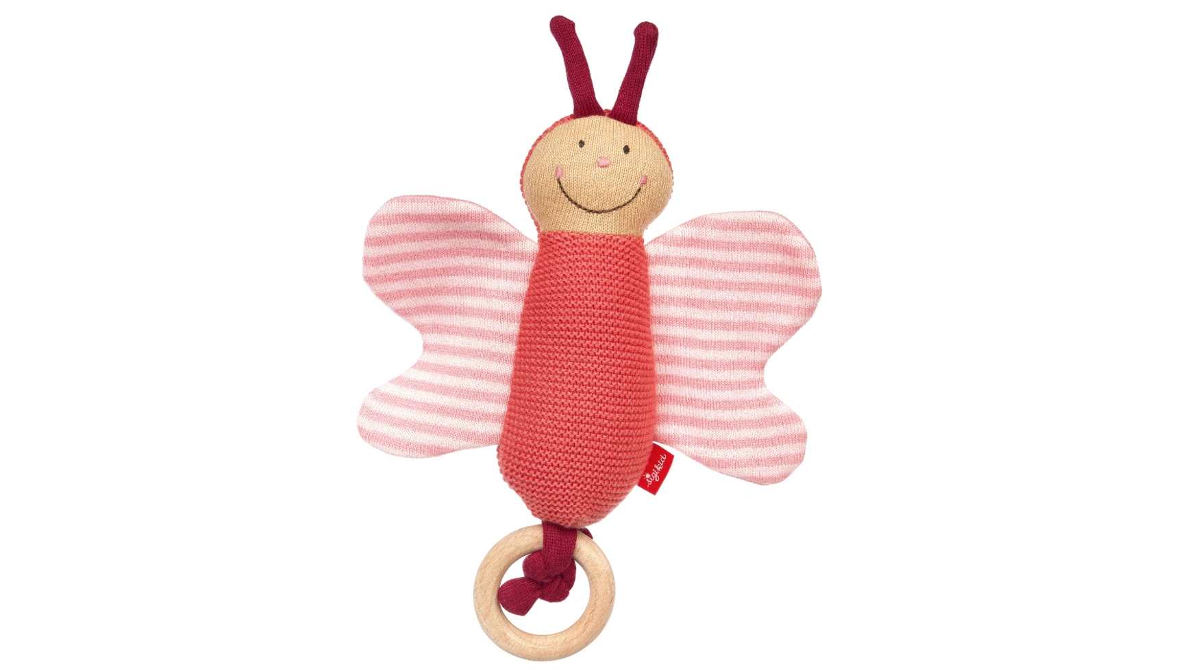 Детская вязаная игрушка-захват бабочка Sigikid