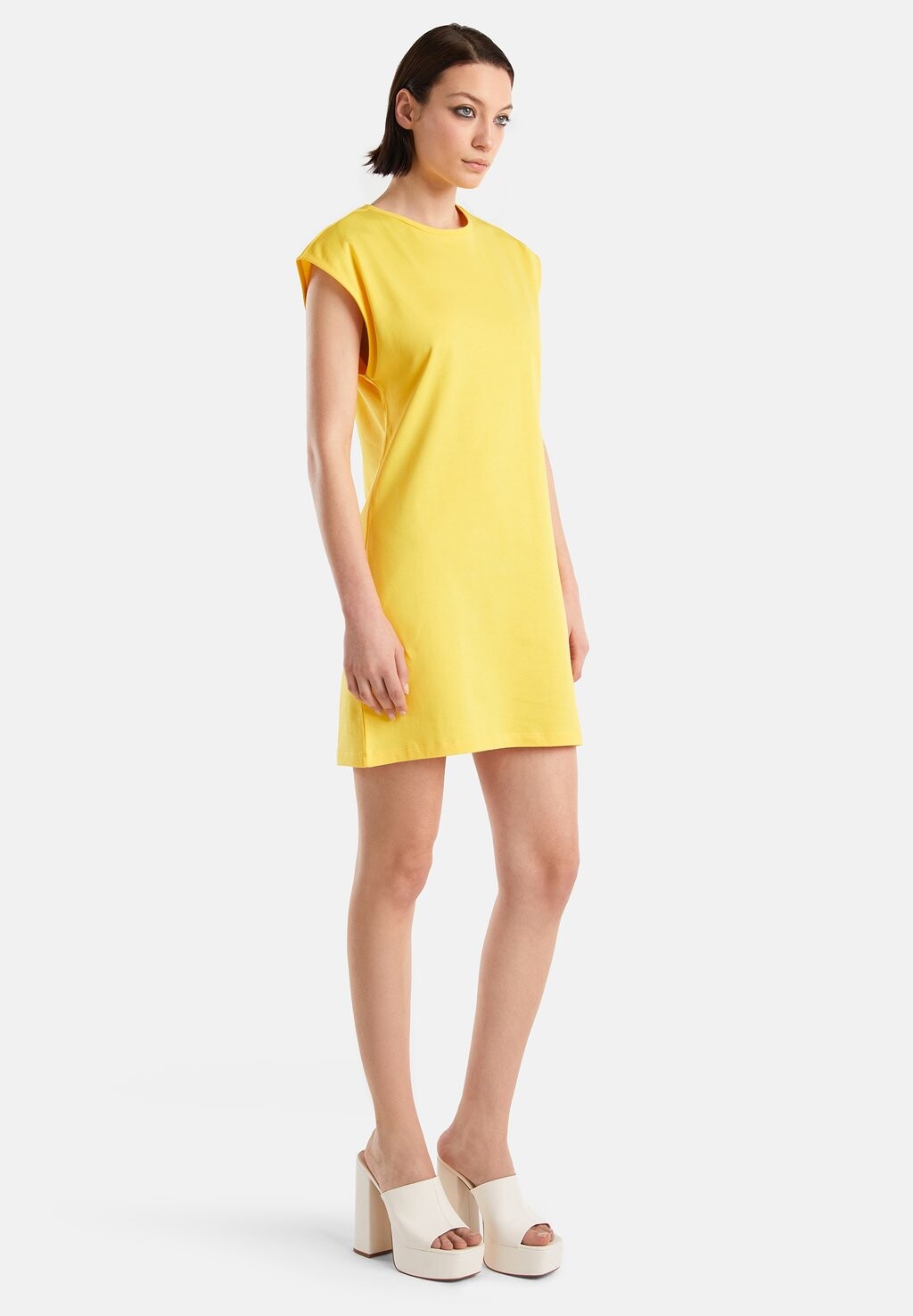 

Платье из джерси United Colors of Benetton, желтый