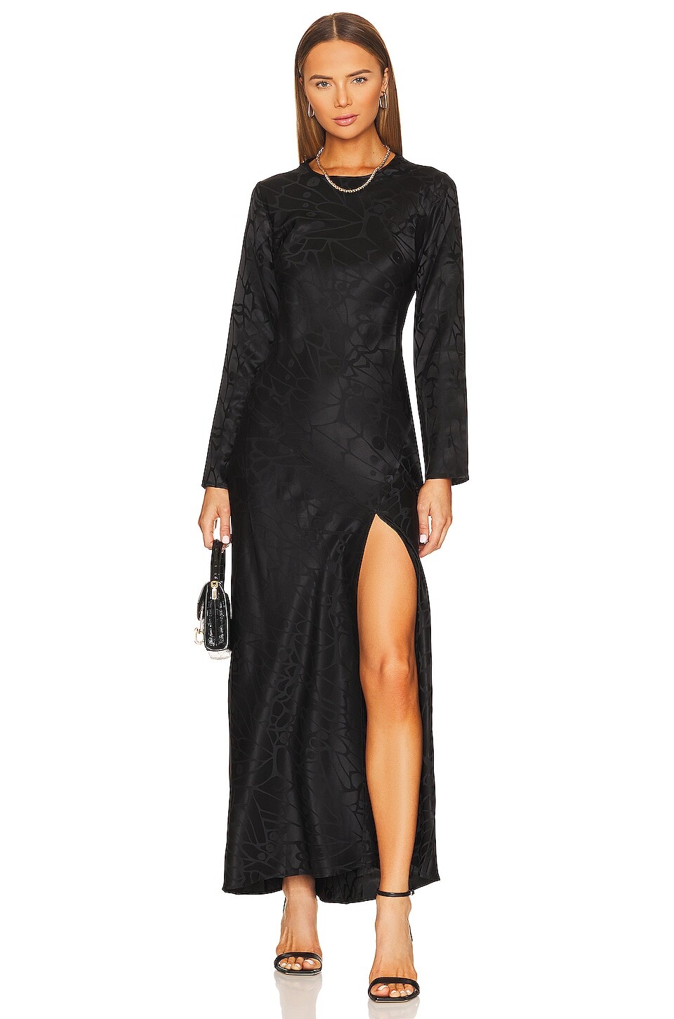 

Платье ANINE BING Freja, цвет Black Butterfly Jacquard