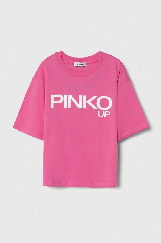 

Pinko Up Детская хлопковая футболка, розовый