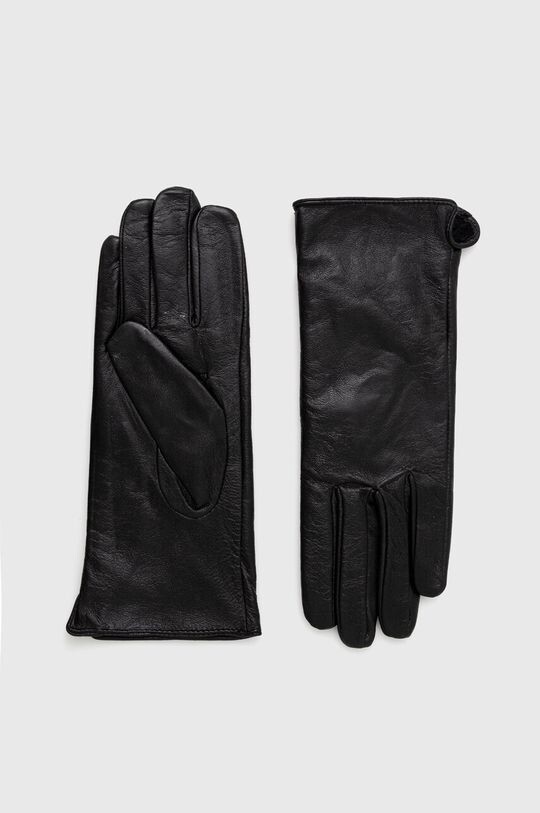 Кожаные перчатки Answear Lab, черный