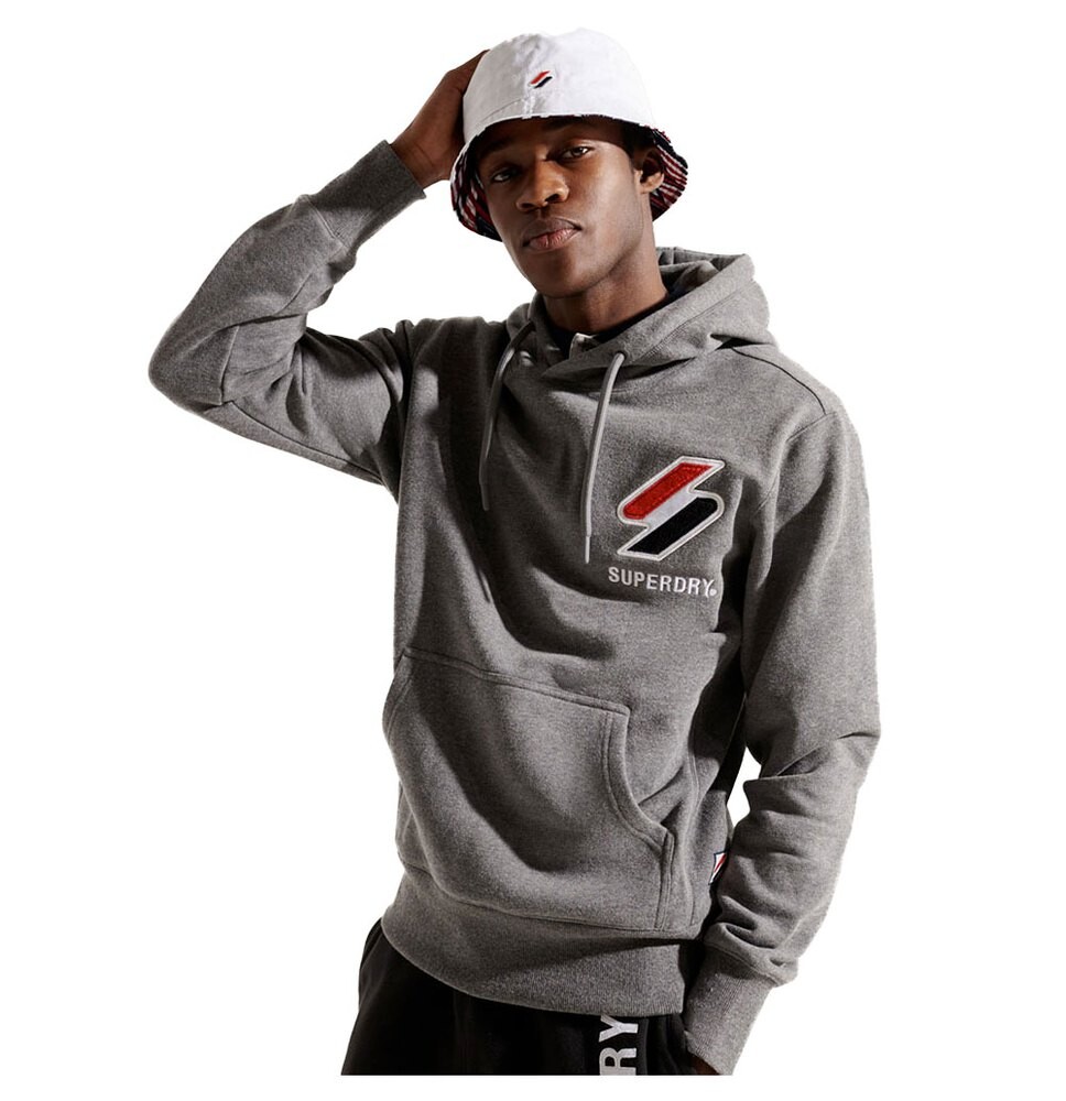 

Худи Superdry Sportstyle Applique, серый