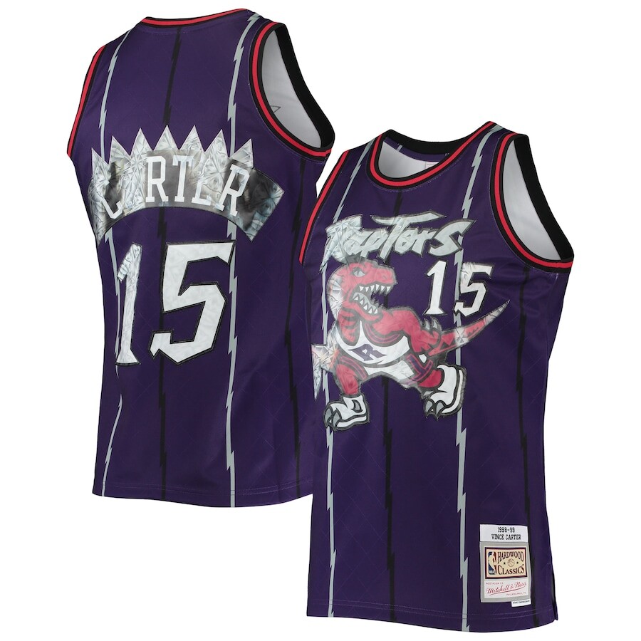 

Джерси Mitchell & Ness Toronto Raptors, фиолетовый