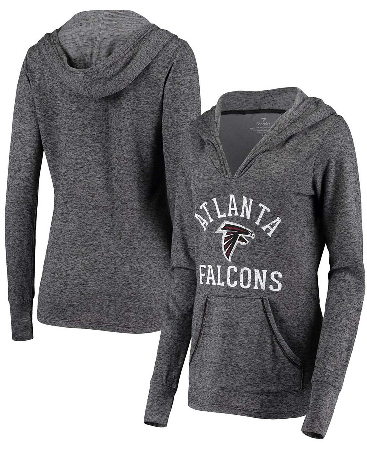 

Женский черный пуловер с капюшоном Atlanta Falcons Doubleface Slub Fanatics, черный
