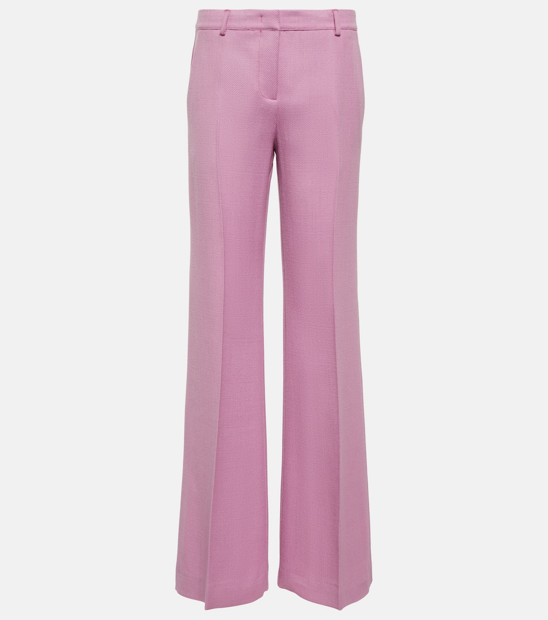 Широкие брюки из смесовой шерсти ETRO, розовый