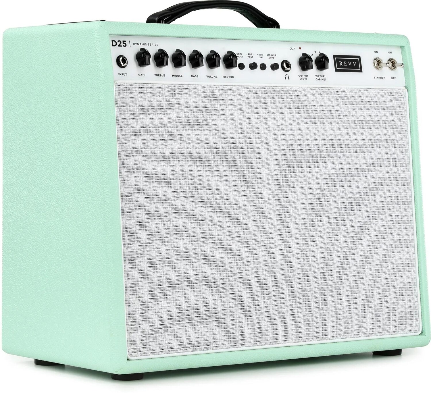 

Комбоусилитель Revv Dynamis D25 — Seafoam Green — эксклюзивно для Sweetwater
