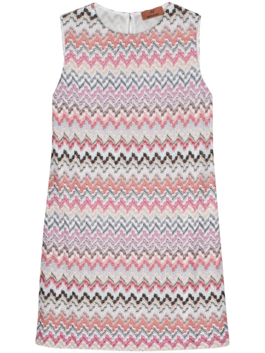 

Missoni платье мини с узором зигзаг, розовый