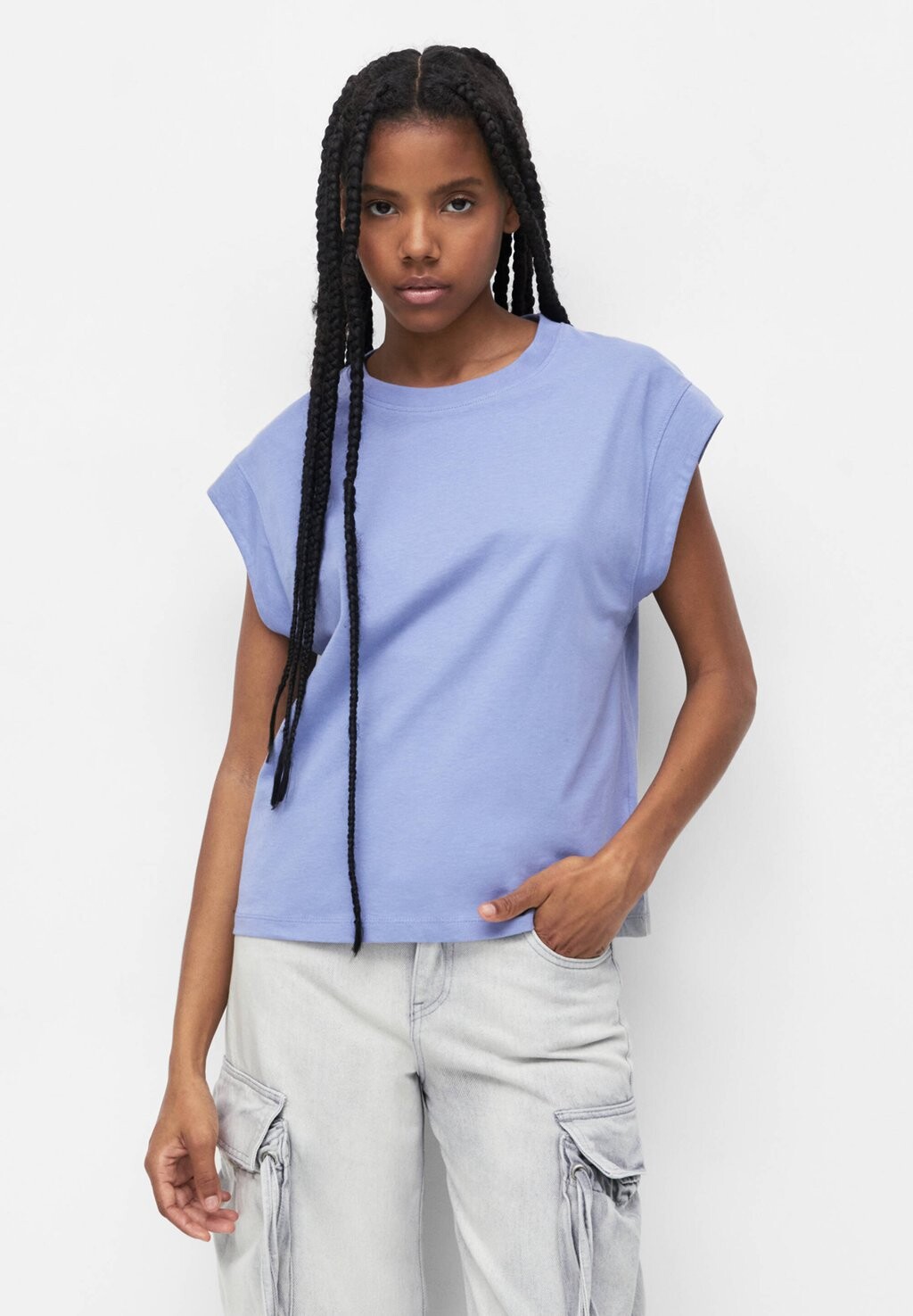 

Базовая футболка PULL&BEAR, Синий