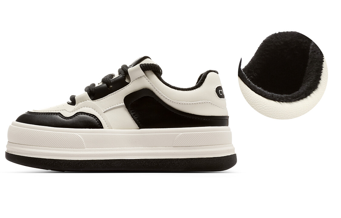 

Кроссовки C°BANNER Skateboarding Shoes Women's Low-top Beige/Black, бежевый