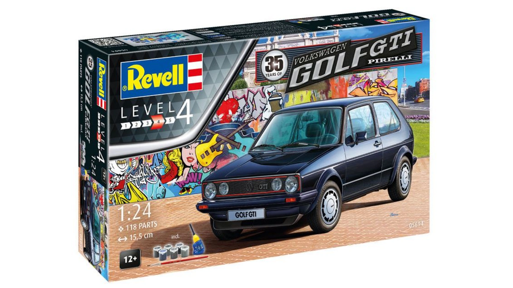Revell Подарочный набор Volkswagen Golf GTI Pirelli на 35 лет светодиодный задний фонарь canbus для номерного знака vw gti golf mk4 mk5 mk6 mk7 98 17 lupo passat b6 b7 b8 2006 2012 2 шт