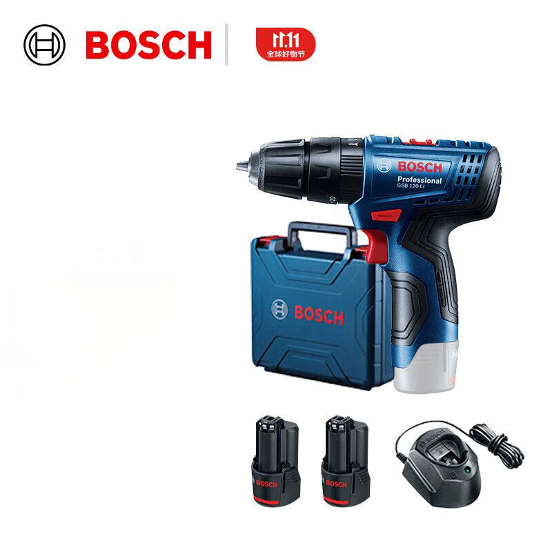 Дрель ручная Bosch GSB 120-Li Professional + аккумулятор, кейс, зарядка