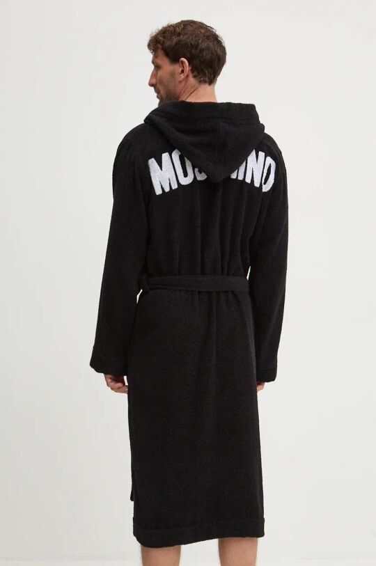 

Хлопковый халат Moschino Underwear, черный