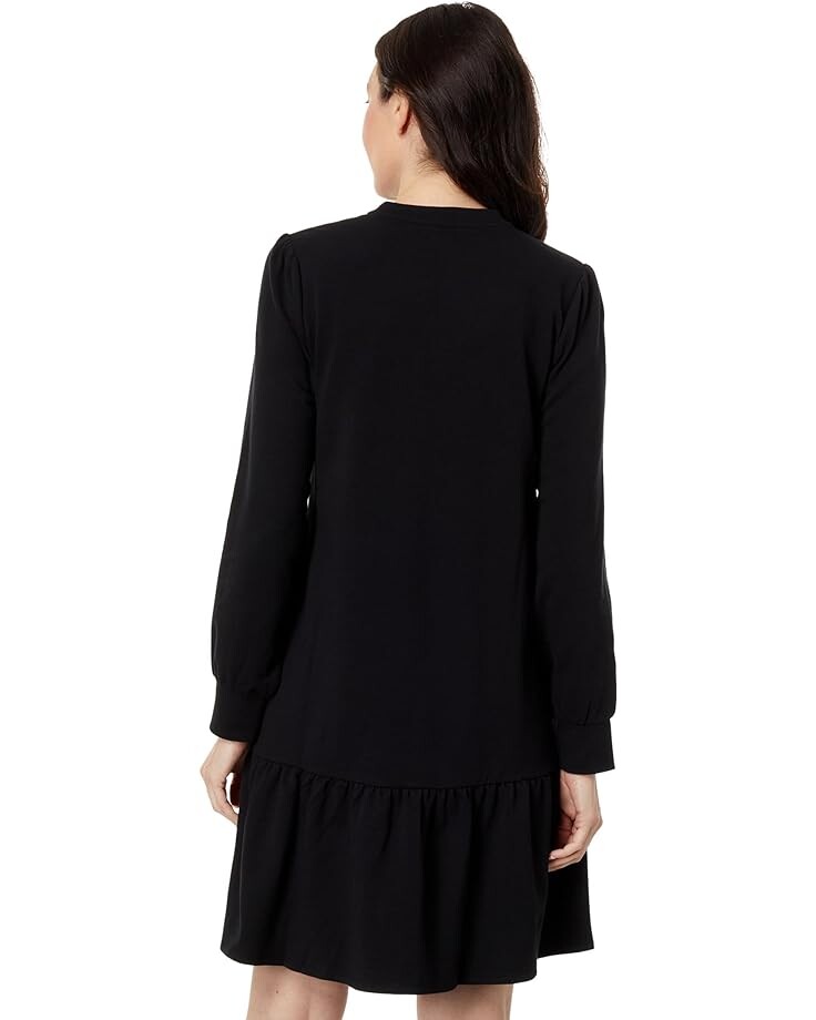 

Платье NIC+ZOE Tiered French Terry Dress, цвет Black Onyx