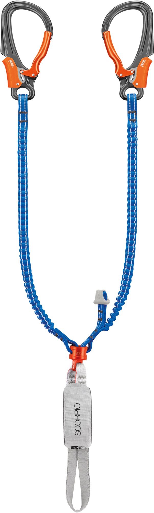 Ремешок с крючком Скорпион Petzl, синий строп страховочный petzl absorbica y mgo 80см
