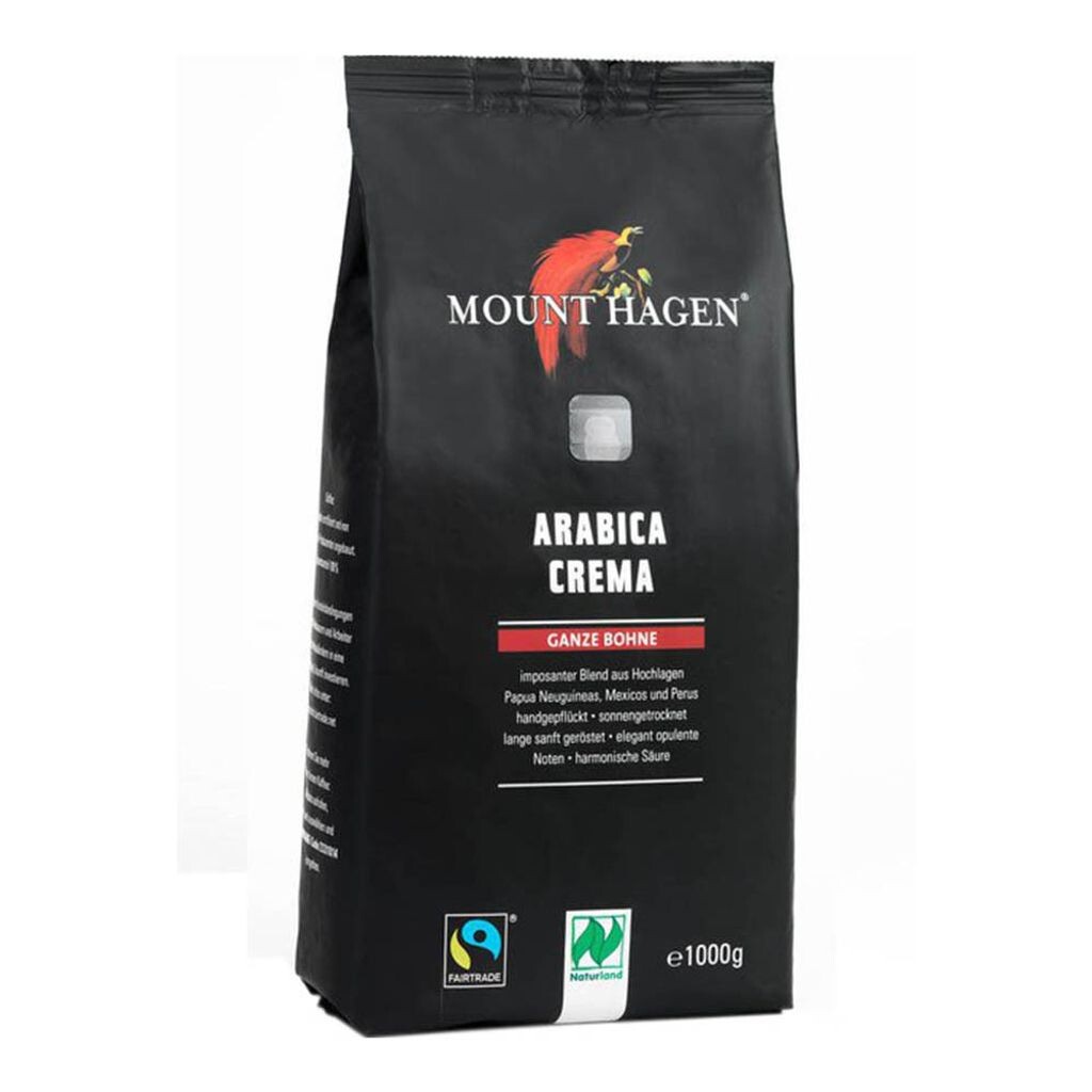 

Mount Hagen Arabica Crema цельные зерна — 6 шт.