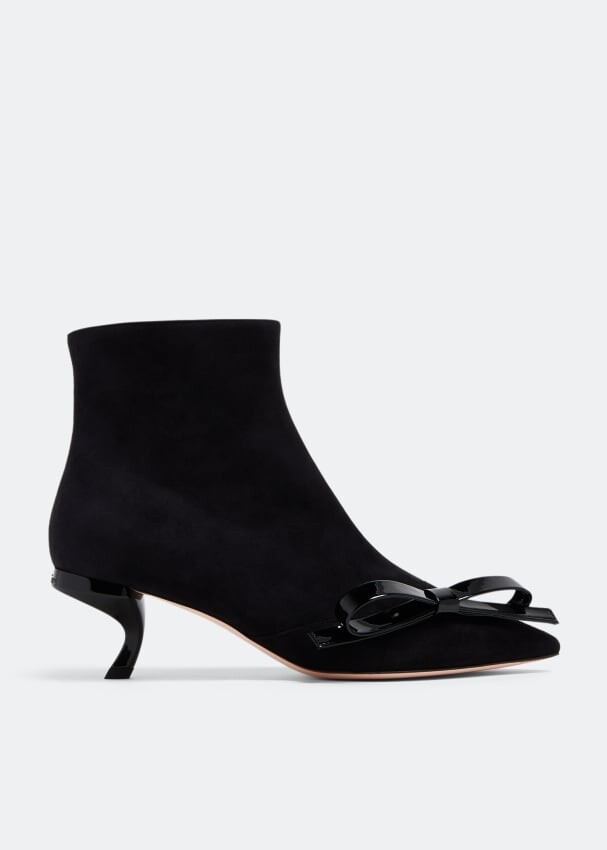 

Ботильоны Roger Vivier Virgule Bow, черный