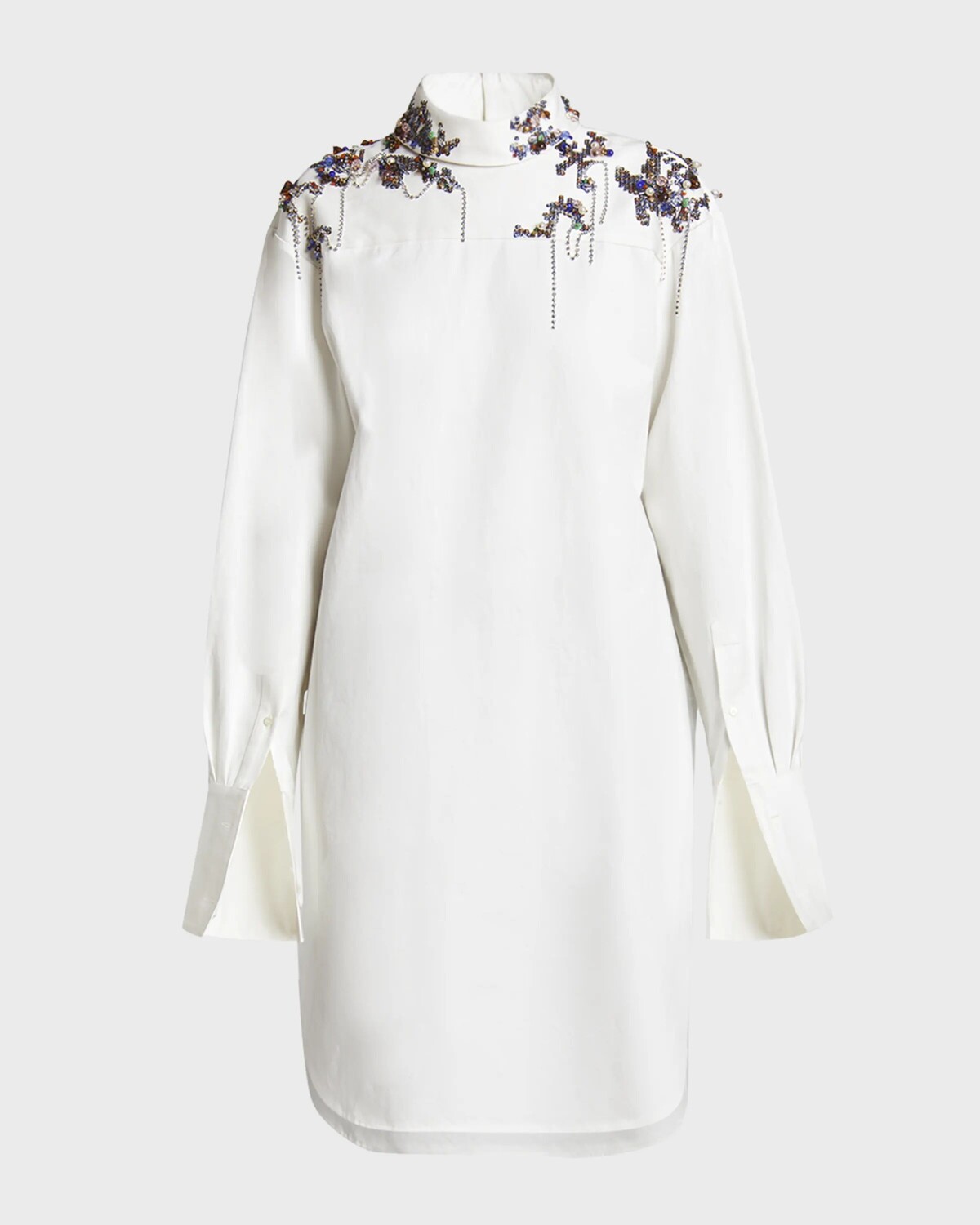 

Платье-рубашка Dorso со стразами Dries Van Noten, белый