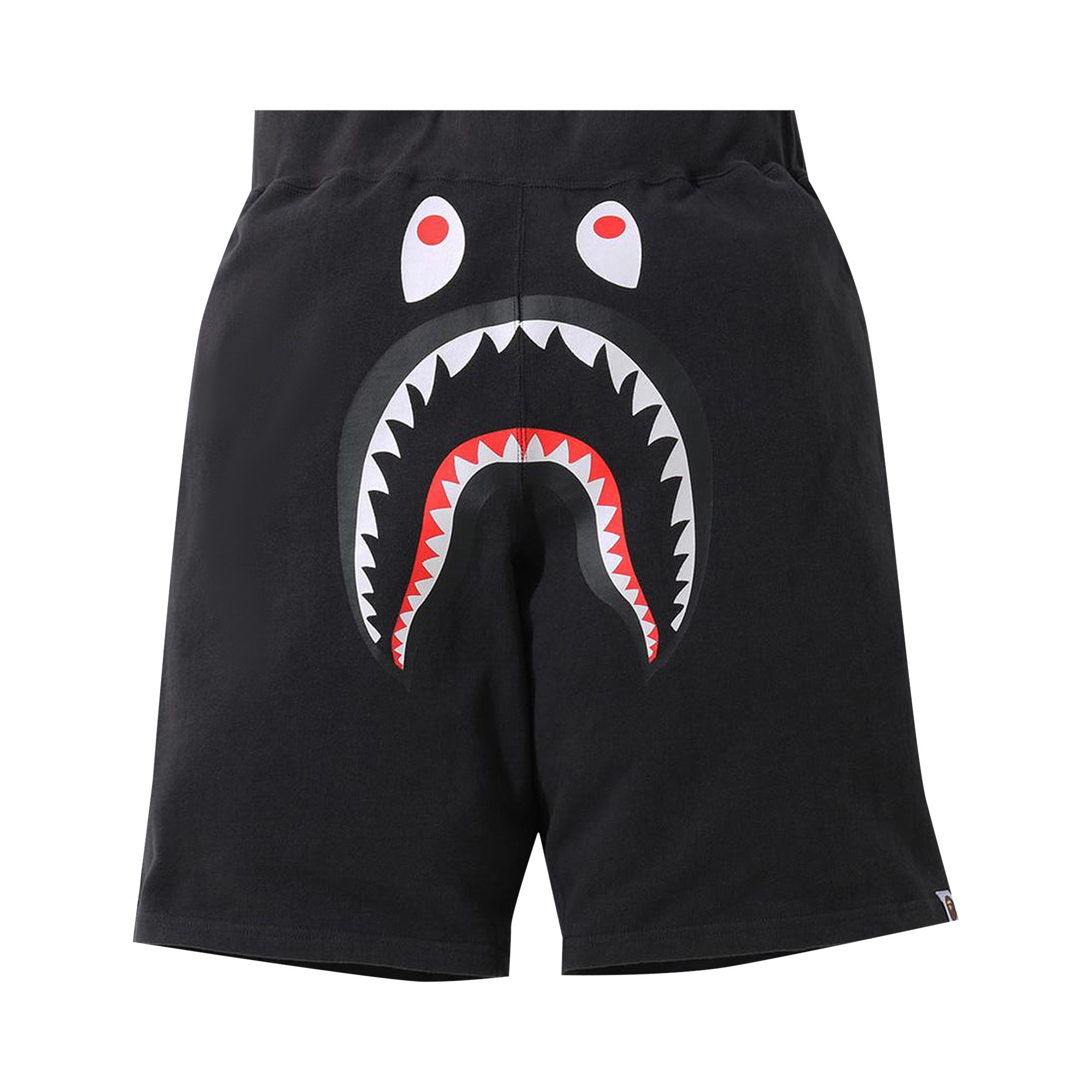 BAPE Широкие спортивные шорты Shark, черные